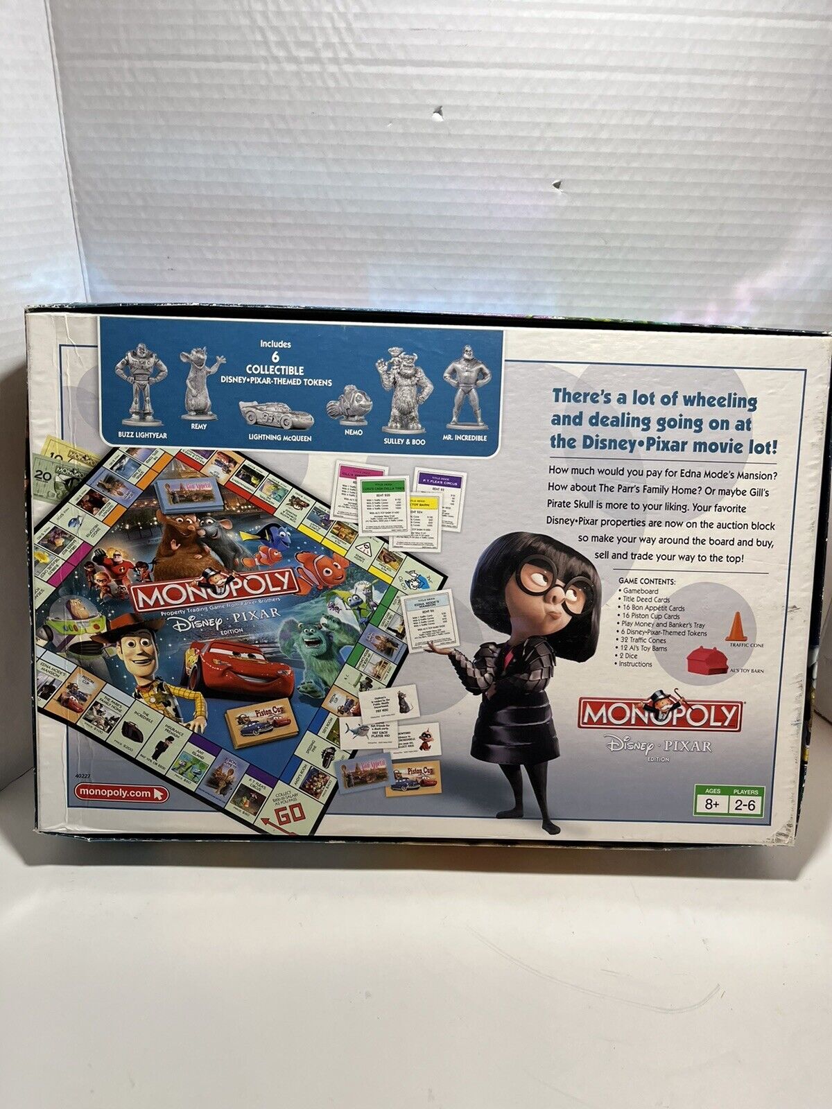 Hasbro Monopoly Disney Pixar Edition 2007 Parker Brothers