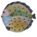 3 Fish Shaped Plates Italica Ars Italy Pottery Sea Ocean Beach Theme