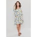 PINK CHICKEN Antique White Painted Spots Leena Dress Size S