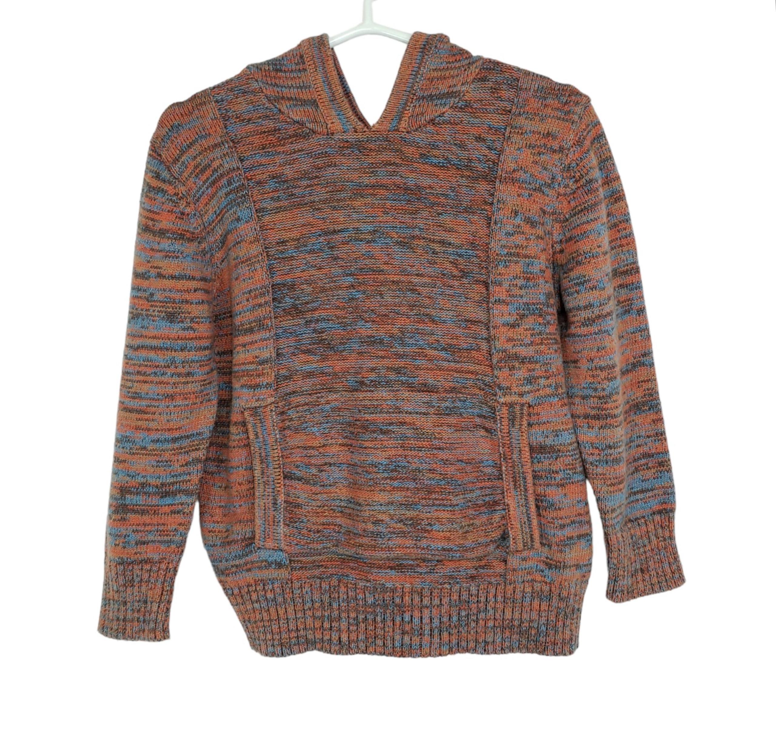 Hartstrings Kitestrings Space Dye  Hooded Sweater Coral Blue Size 3T