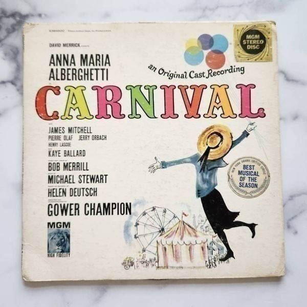 Carnival MGM musical play vinyl record 60s vintage