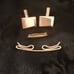SWANK GF CUFFLINKS + 14K TIE PIN + GF TIE BAR