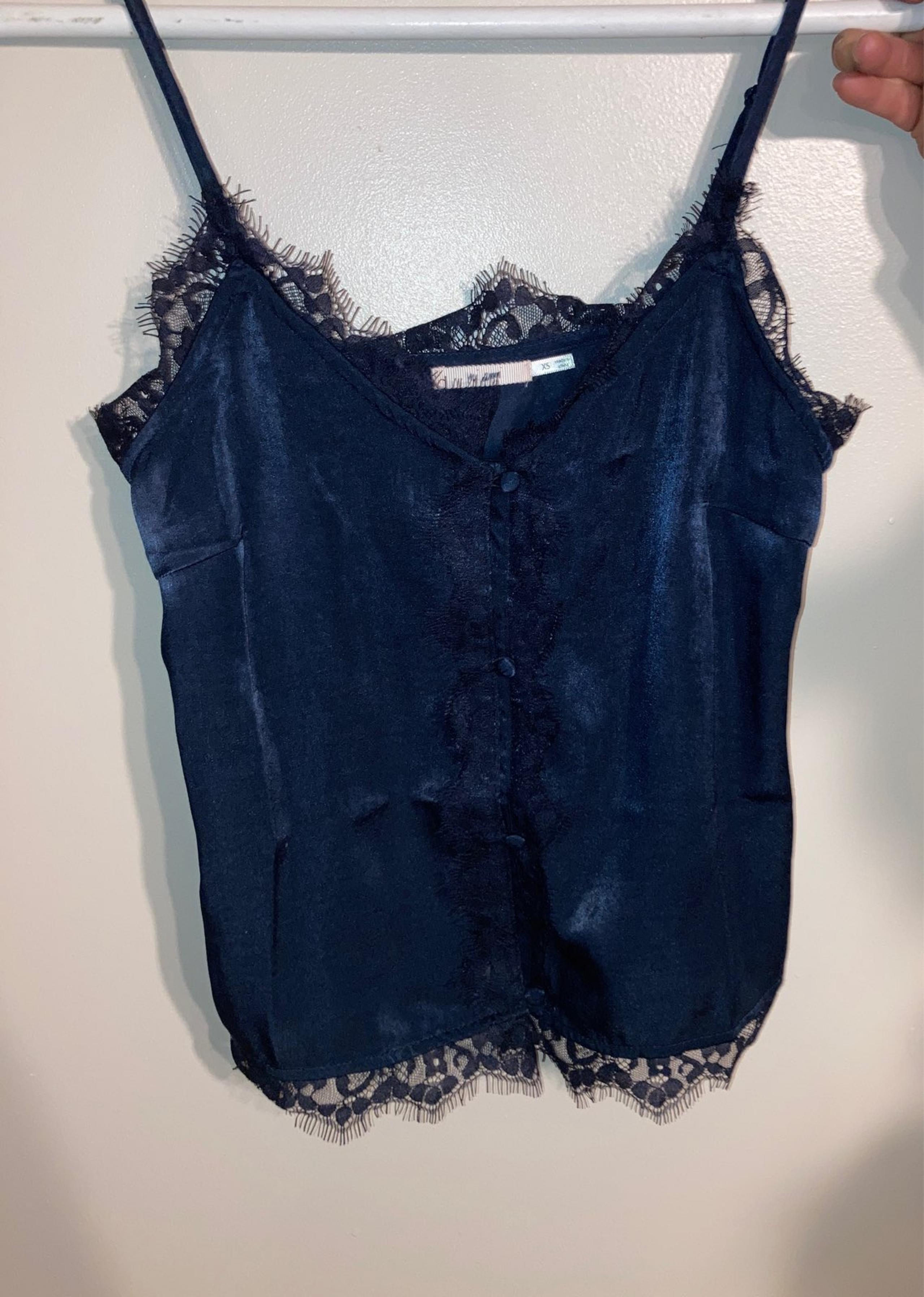 Francesca's Mi Ami Navy Cami Top