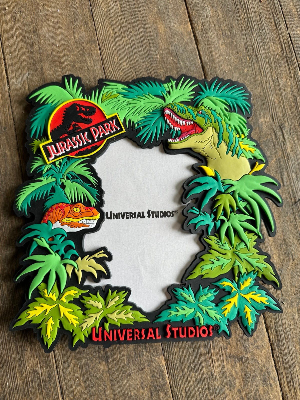 JURASSIC PARK Picture Frame UNIVERSAL STUDIOS Vintage 90s 8x5