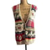 Vintage Robert Scott Ltd Hand Knit Sweater Vest Linen Blend Grannycore Size XL