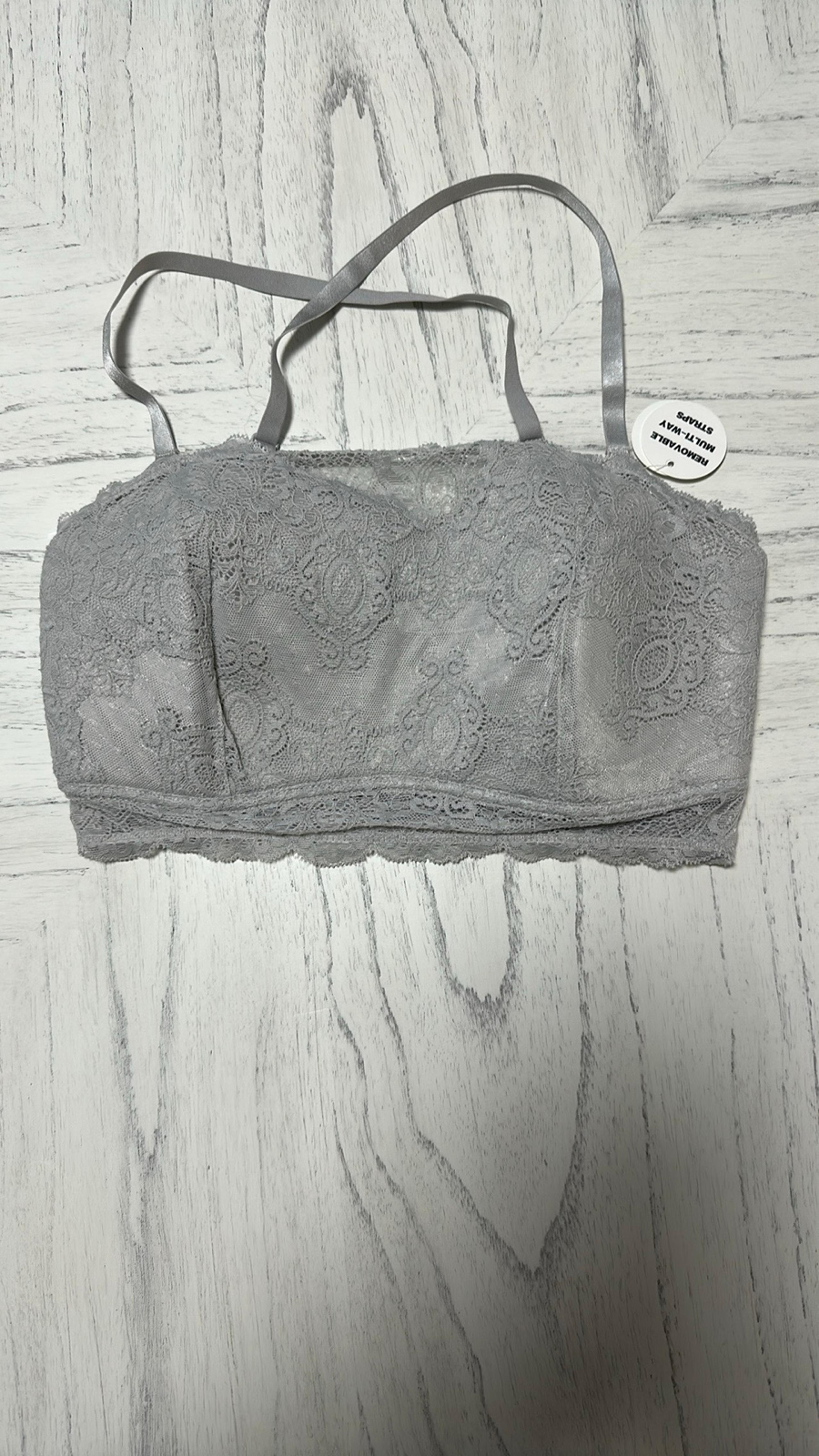 Daytrip Lace Bandeau Soft Gray