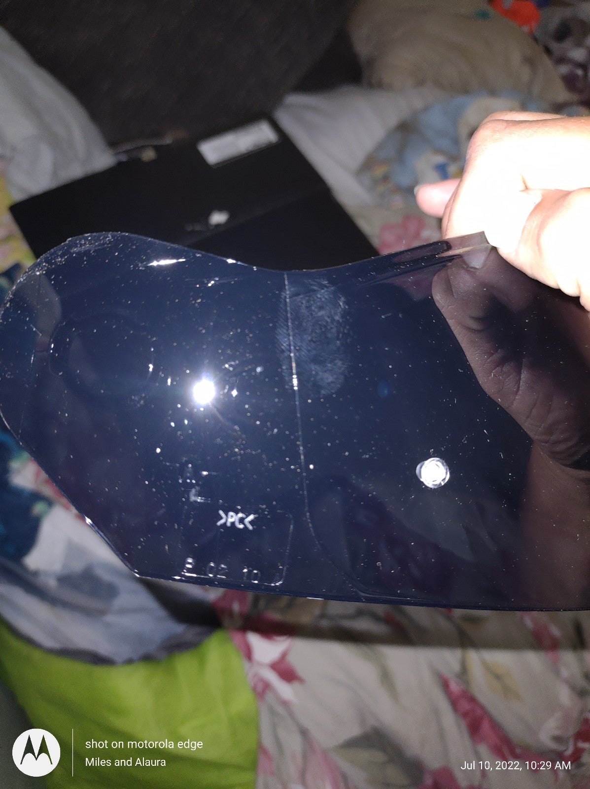 Motorcycle windshield