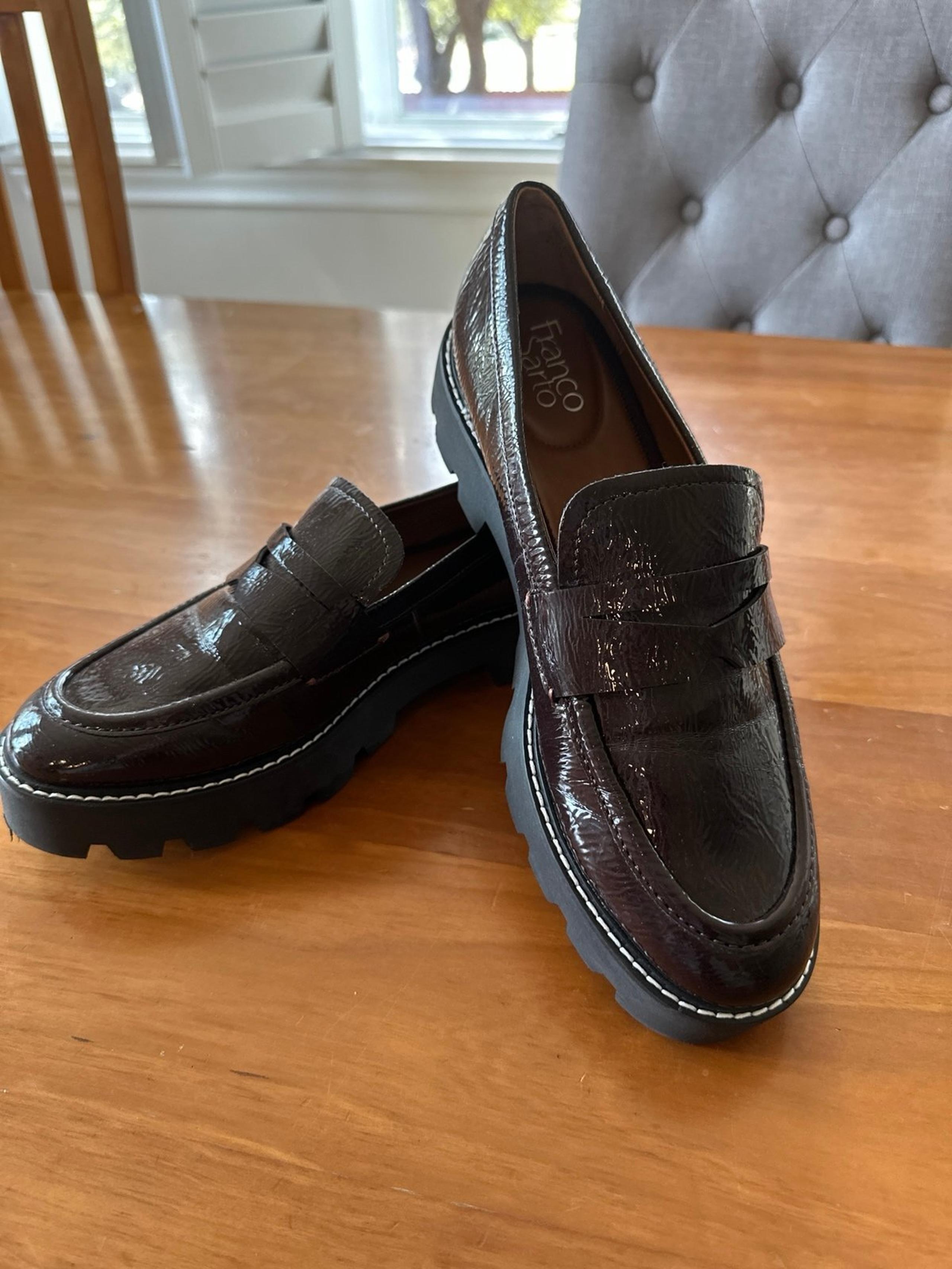 Franco Sarto Womens Balin Lug Sole Penny Loafer