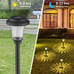12 Pack Solar Pathway Lights Outdoor, Solar Garden Decorative Lights, Waterproof