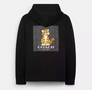 NWT RARE Coach TIGER Graphic Hoodie XS