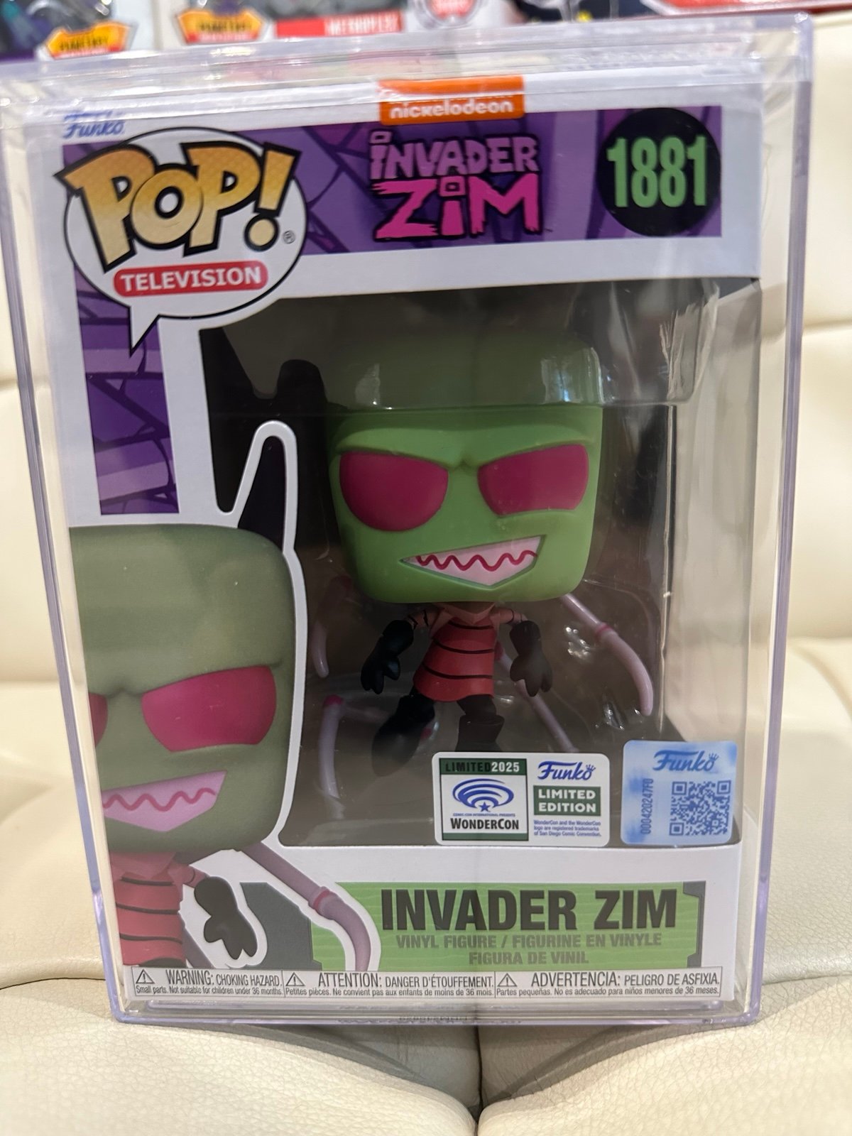 Invader Zim Pak Legs Funko Pop Wondercon 2025 Con Sticker Nickelodeon