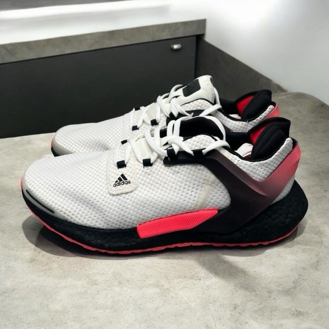 Adidas Alphatorsion Boost Men Size 11 Running Shoes White Pink Black FV6168 NEW