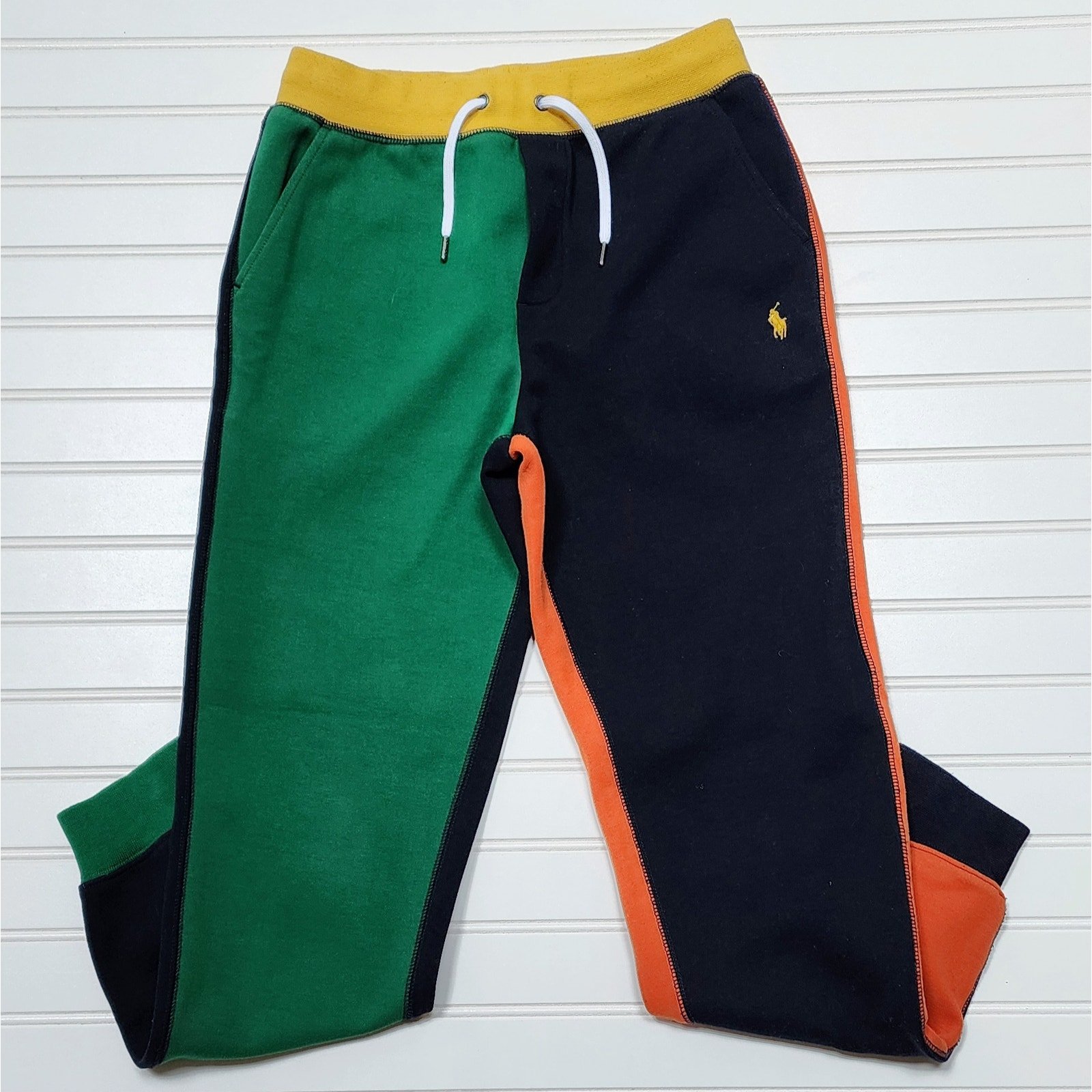 Polo Ralph Lauren Boys Color-Blocked Double Knit Joggers/Sweatpants