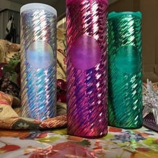 Unicorn swirl tumblers new 2022 set of 3