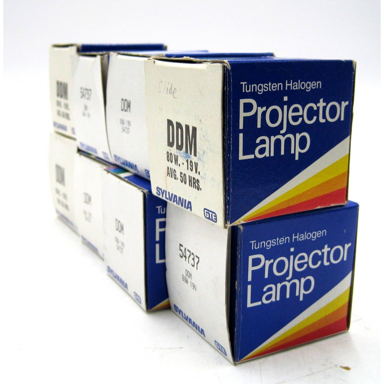 Lot of 8 - DDM Projector Lamp Projection Light Bulb 19V 80 Watt Sylvania NEW