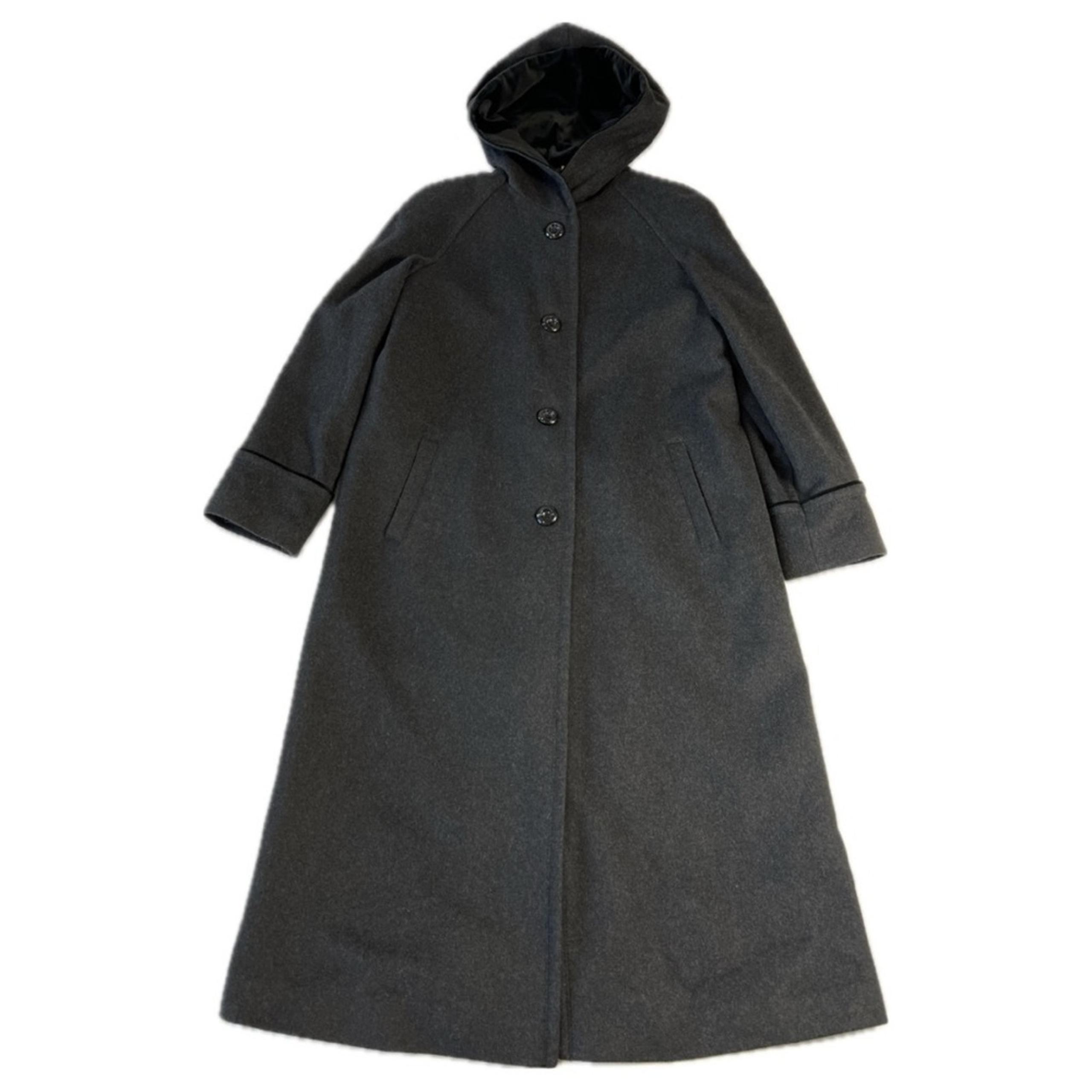 Forecaster of Boston Wool Blend Women's 8 Trench Coat Velvet Lined Hood Long