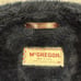 McGREGOR Coat Mens 46 Navy Fur Lined Trench Jacket VTG Made In USA Double Breast