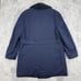 McGREGOR Coat Mens 46 Navy Fur Lined Trench Jacket VTG Made In USA Double Breast