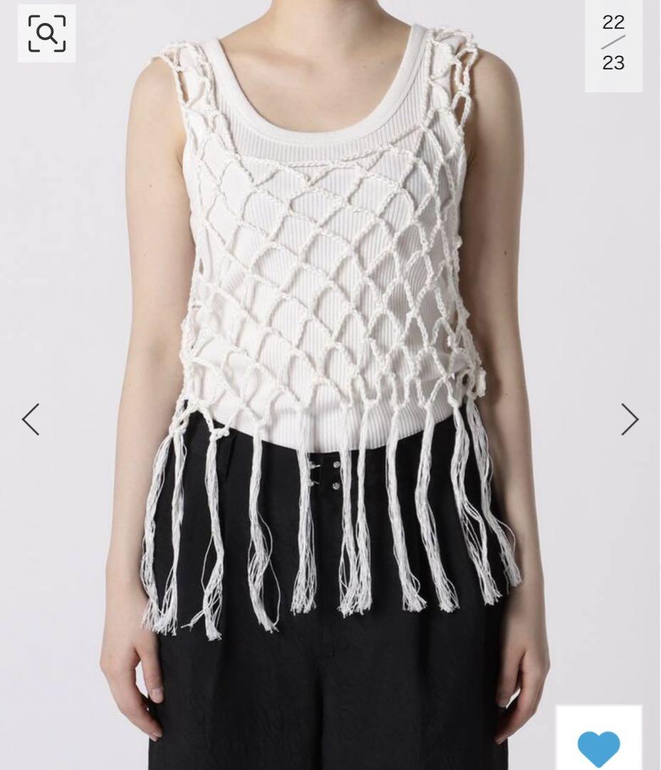 在庫処分セール 言い換え CITYSHOP FRINGE Vest トップス