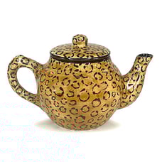 Laurie Gates Vintage Ceramic Leopard Teapot