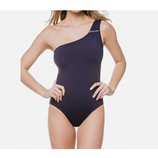 Michael Kors Navy One Piece Asymmetrical Swimsuit Women's Size 8