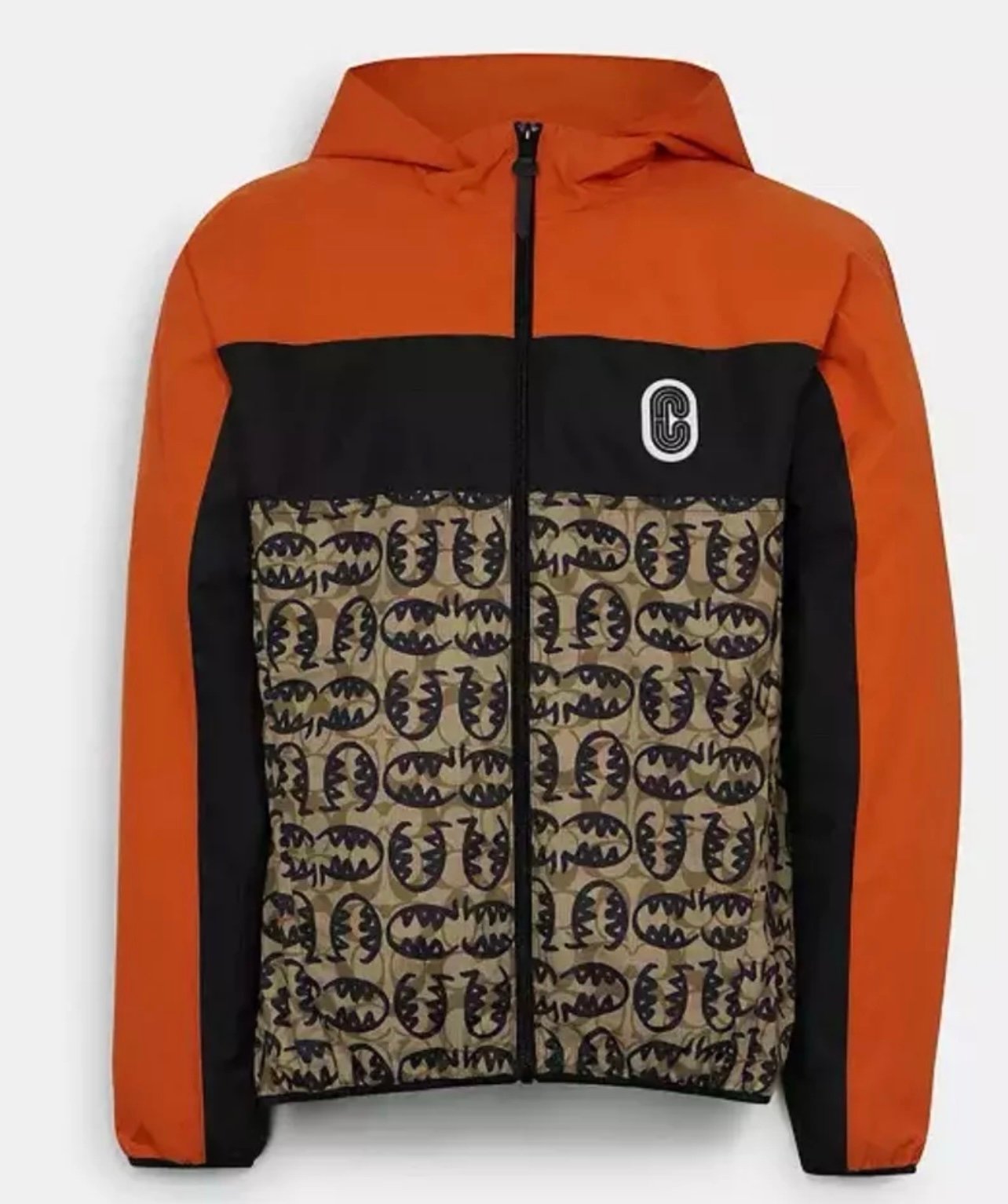 Coach Men Windbreaker Guang Yu x Coach Collab Rare Jacket Small Orange Rare