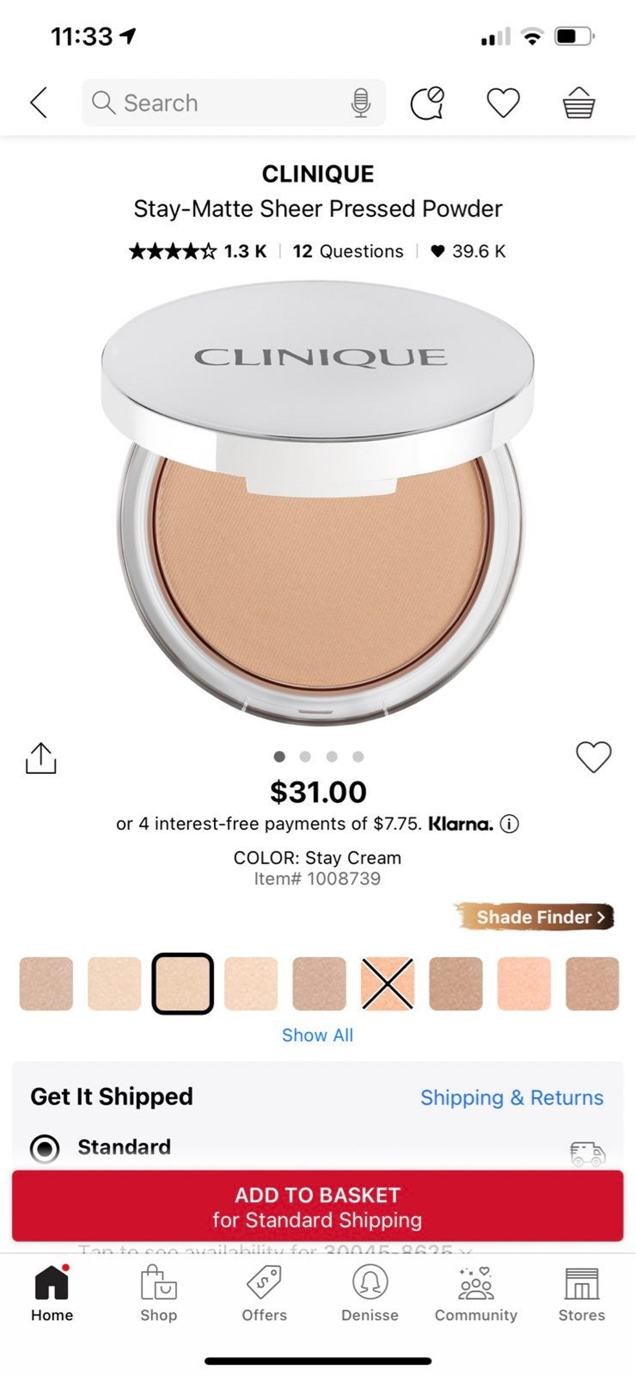 Clinique pressed powder face makeup