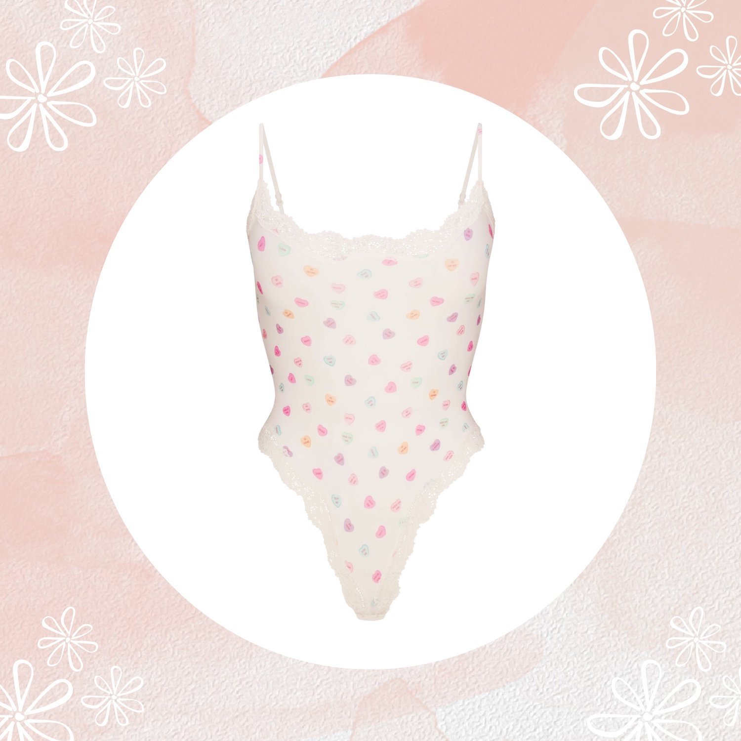 SKIMS - Fits Everybody Lace Cami Bodysuit