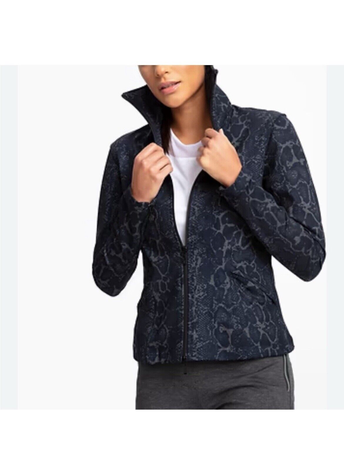 Anatomie THE MOJO PONTE SLIM FIT JACKET IN PYTHON Size L