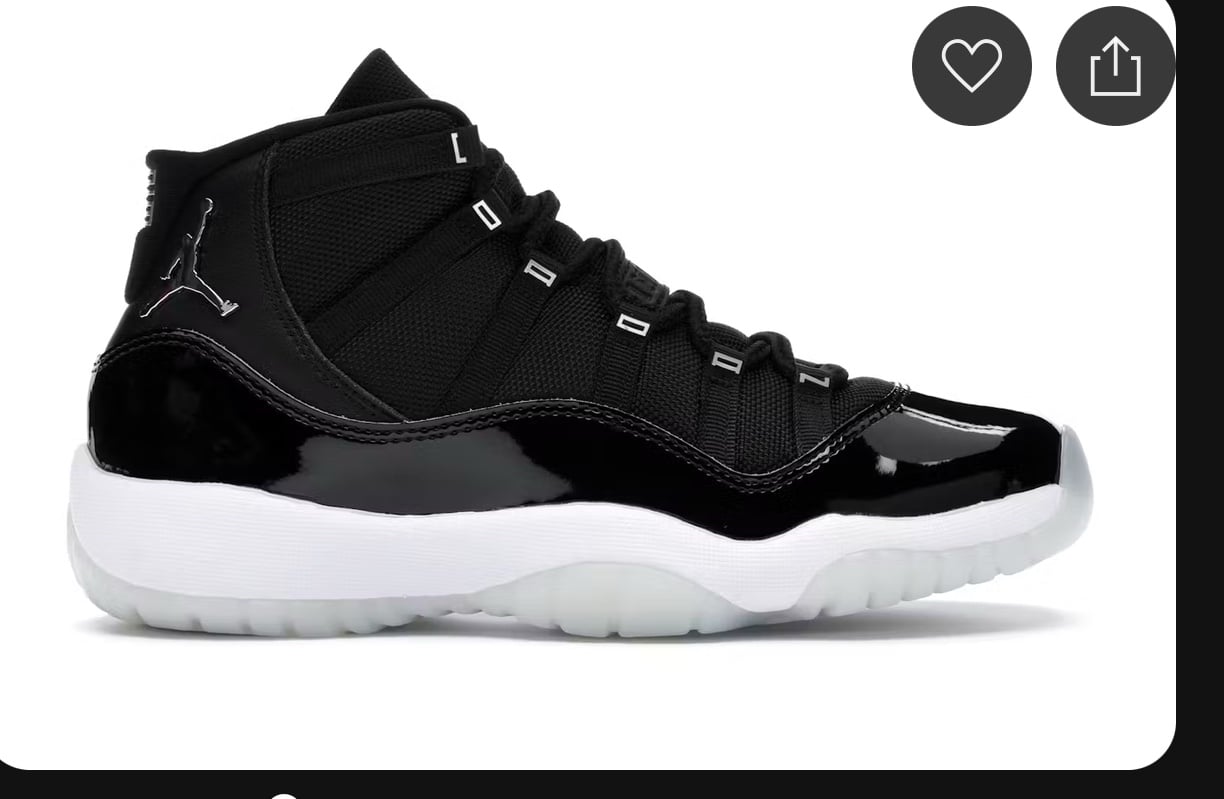 Black Air Jordan 11 Retro 'Bred'