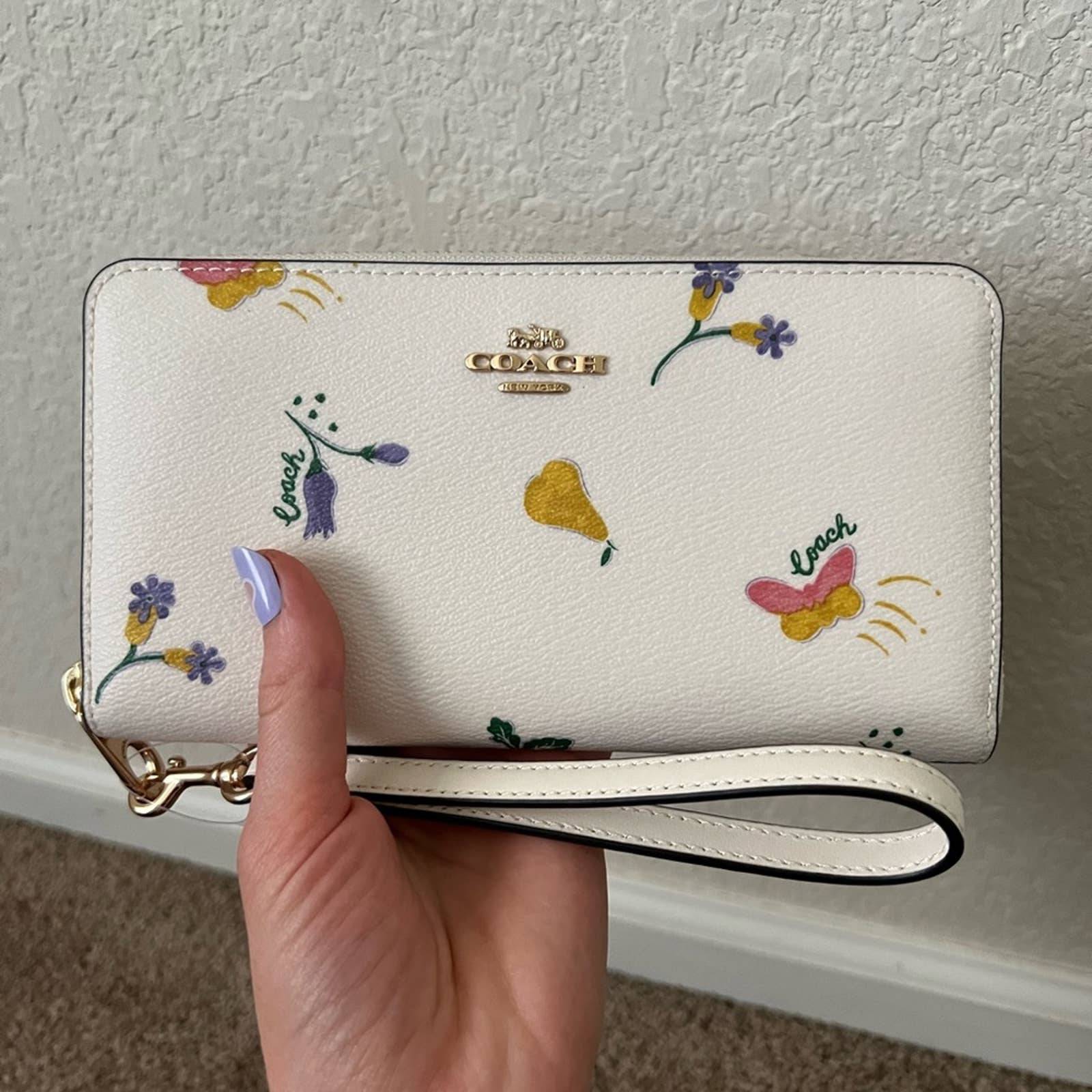 Long Zip Around Wallet With Dreamy Veggie Print