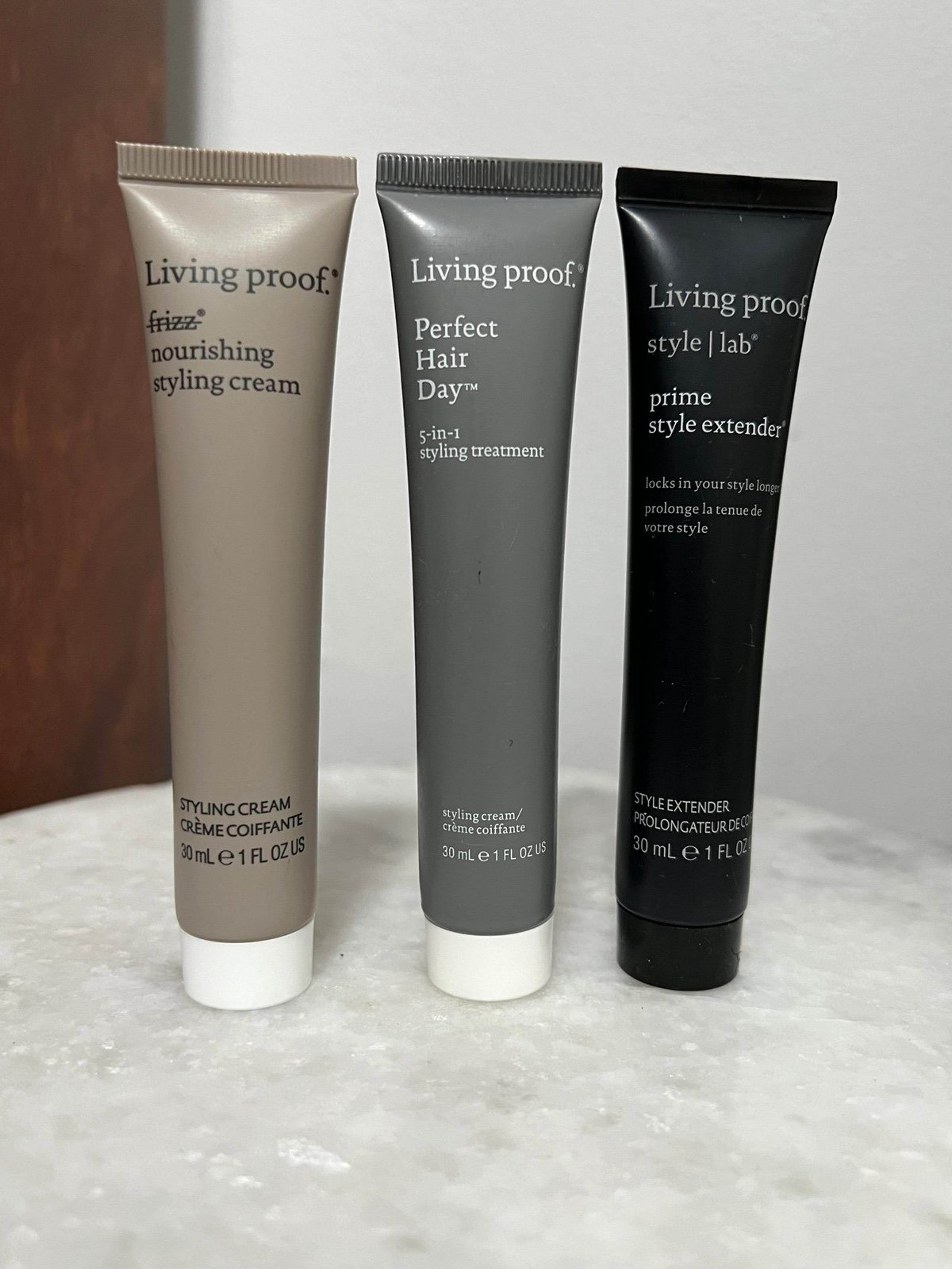 Living proof hair treatment styling cream bundle