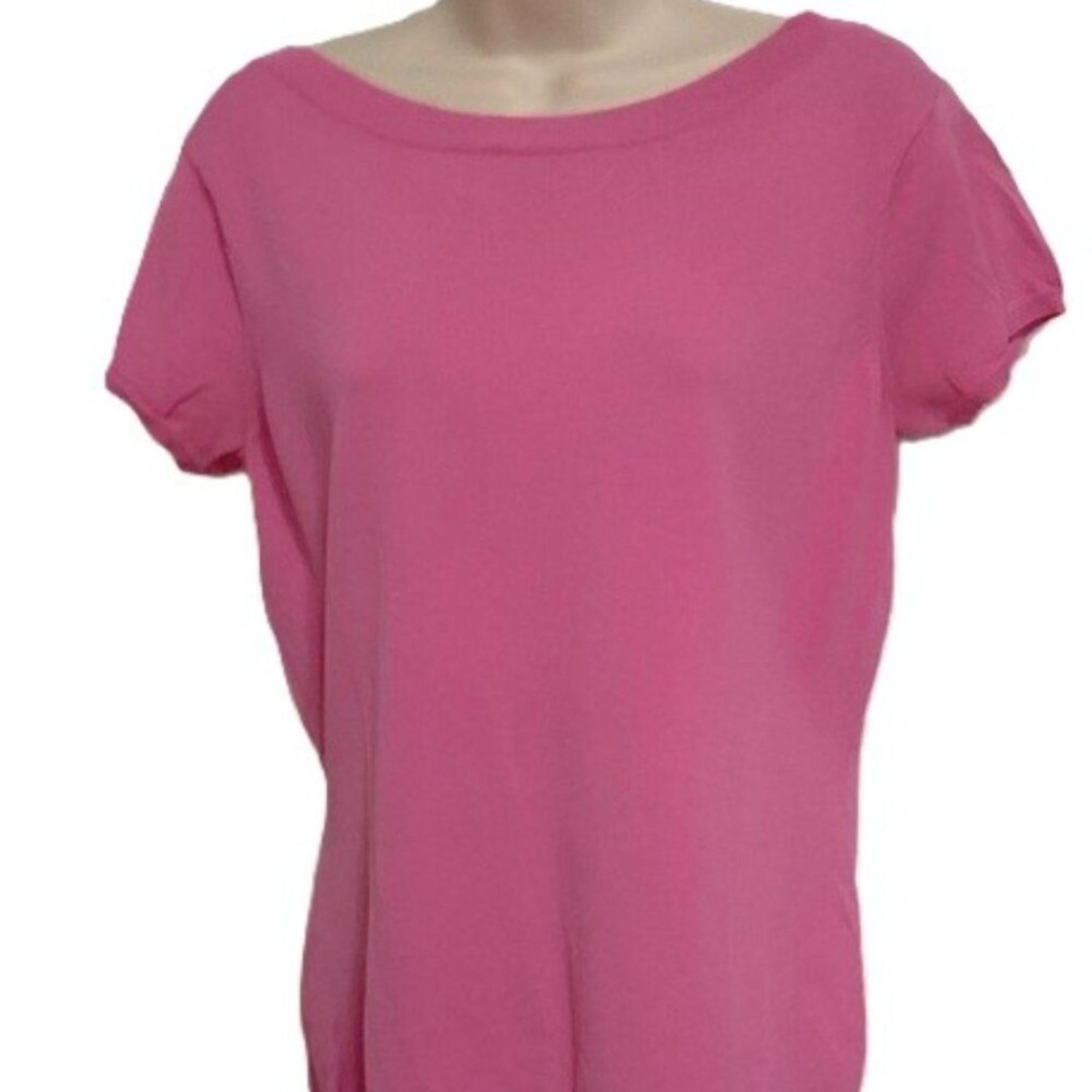 BANANA REPUBLIC Light Sweater Knit Short Sleeve Pink Top Womens Large