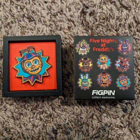 FREE SHIP Figpin Balloon Boy Y128 - FNAF Five Nights at Freddy's Super Rare 1/40