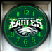 Philadelphia Eagles NFL Football Glow In The Dark Wall Clock New