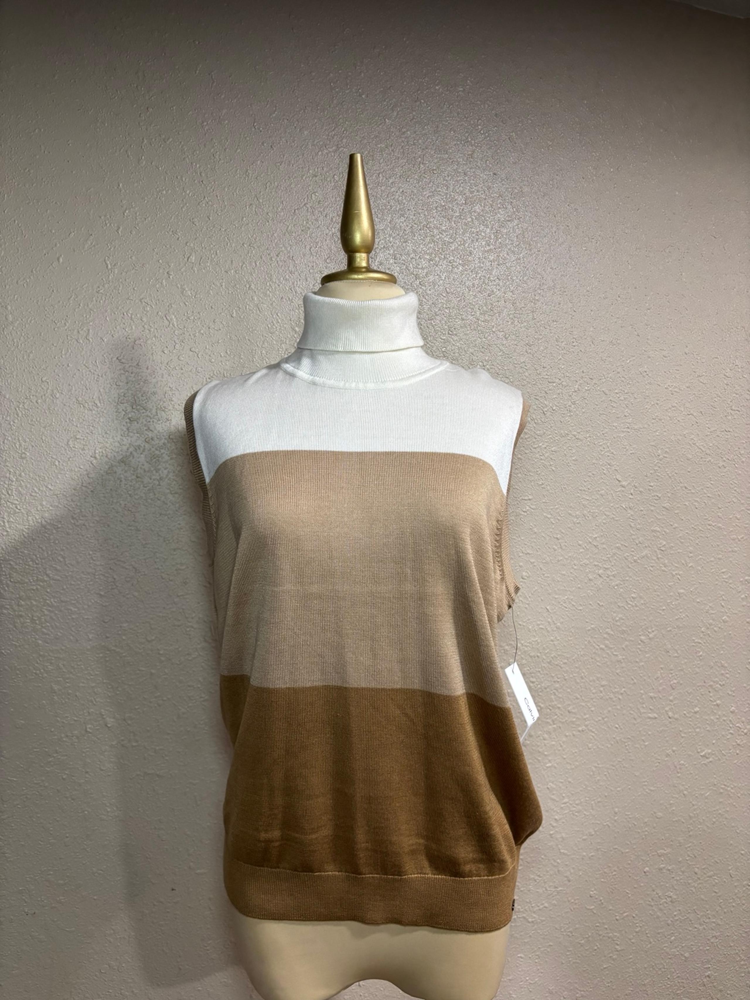 Calvin Klein Sleeveless Turtleneck
