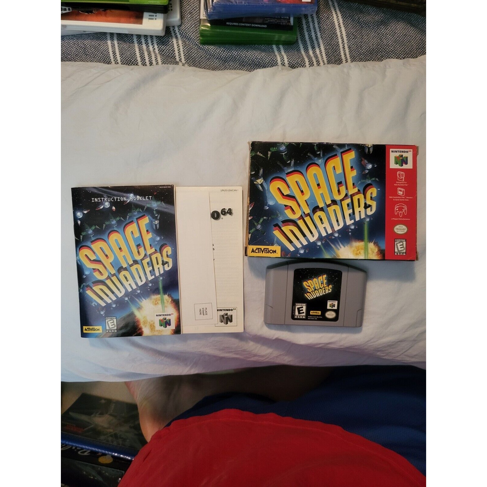 Space Invaders Nintendo 64 Complete in Box with Manual and 2 inserts Tested