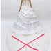Wedding dress in white.