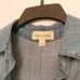 Anthro Cloth & Stone Split Tail Chambray Blouse
