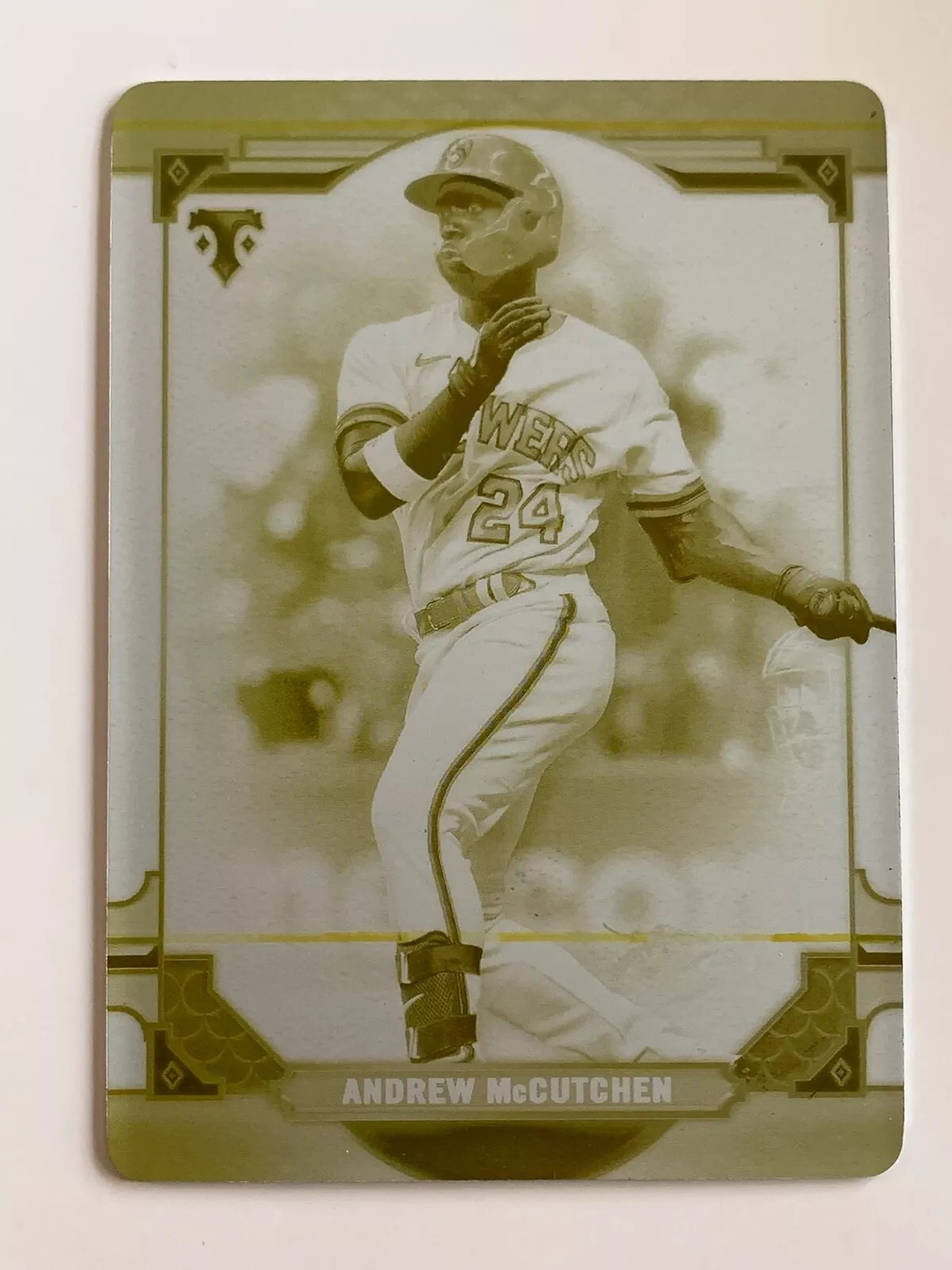 ANDREW McCUTCHEN - 2022 TOPPS TRIPLE THREADS TRUE 1/1 PRINTING PLATE