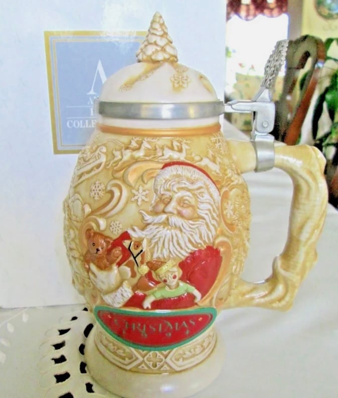 Avon Father Christmas Stein