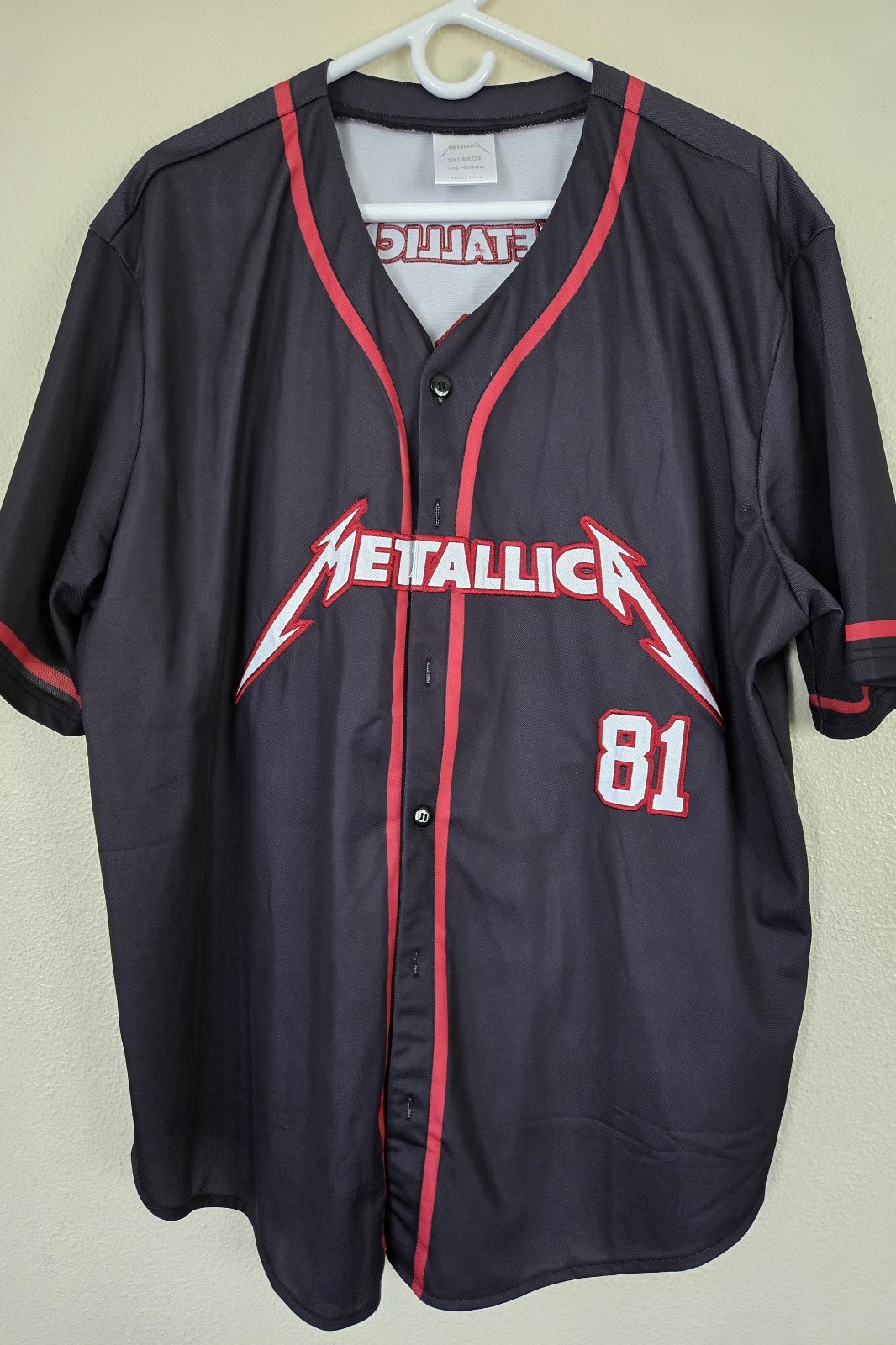 Metallica Baseball jersey XXL