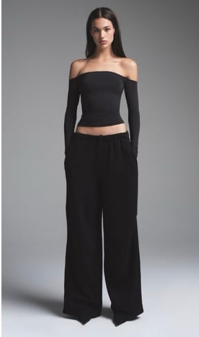 Skims Vintage Fleece Straight Leg Pants