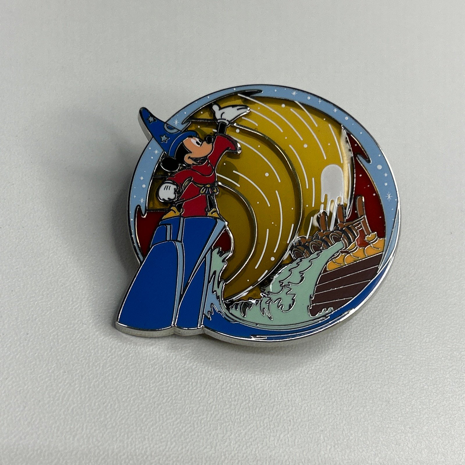 2017 Official Disney Mickey Mouse Fantasia Trading Pin Collectible Stained Glass