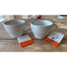 Le Creuset Stoneware Set of 2 Bistro Mug/Giant Cappuccino, 14oz White NEW