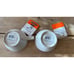 Le Creuset Stoneware Set of 2 Bistro Mug/Giant Cappuccino, 14oz White NEW