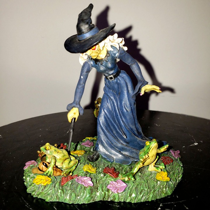 Department 56 Halloween ANOTHER PRINCE CROAKS Witch Frogs Wand 4036600 RARE MINT