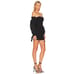 Majorelle Revolve Black Off the shoulder Long Puff Sleeve Mini Dress - Medium