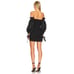 Majorelle Revolve Black Off the shoulder Long Puff Sleeve Mini Dress - Medium
