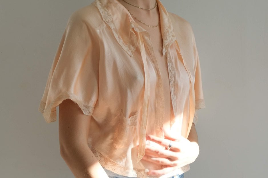 80s vintage lingerie cover up